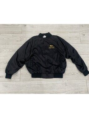 FALL/WINTER MGM Grand Detroit Men's Black Solid Windbreaker Jacket Size XL